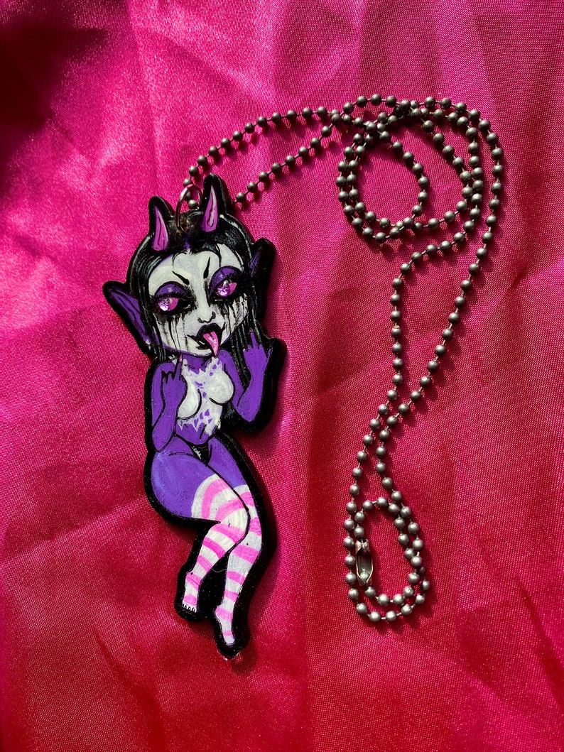 Purple Demon Necklace image 3