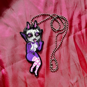 Purple Demon Necklace image 1