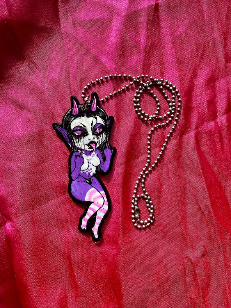 Purple Demon Necklace image 1