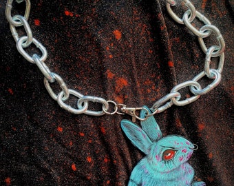 Blue Demon Rabbit Chain