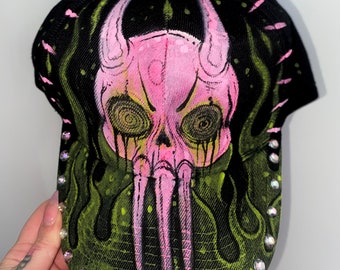 Neon Anxiety Skull Hat