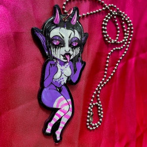 Purple Demon Necklace image 4