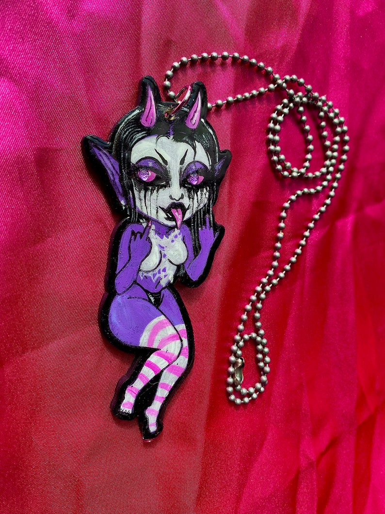 Purple Demon Necklace image 4