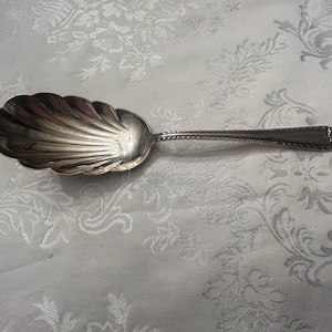 Sterling silver serving spoon