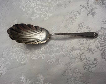 Sterling silver serving spoon