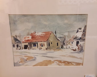 Aquarelle de Pueblo Colorado