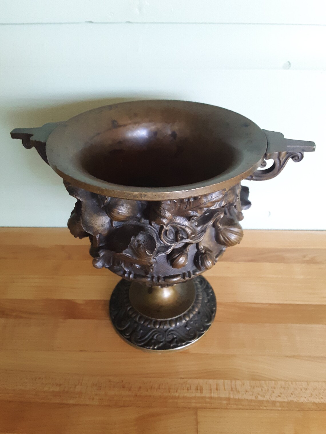 Beautiful Cast Bronze Urn Etsy
