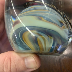 1991 Rebecca Stewart art glass paperweight image 7