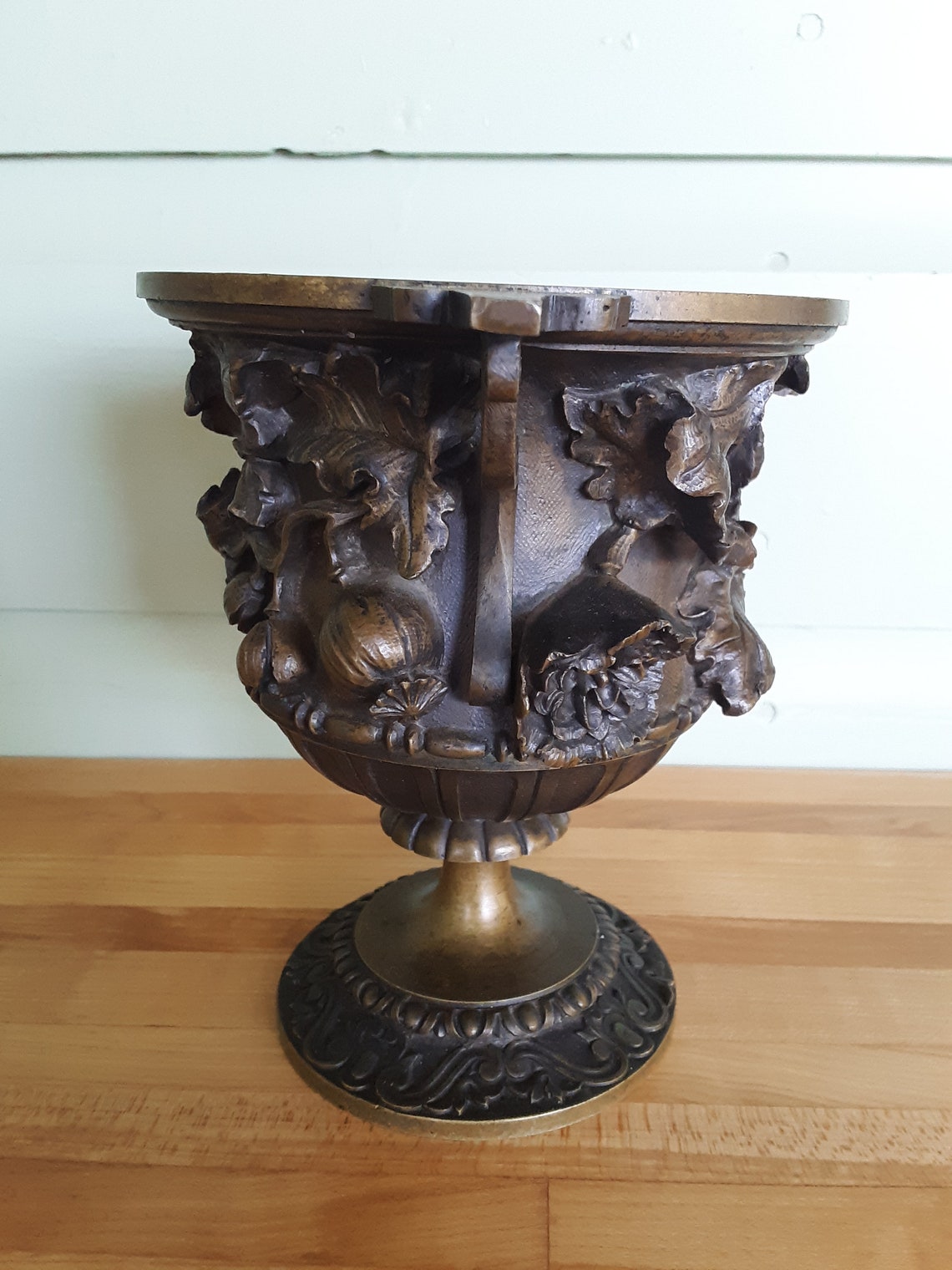 Beautiful Cast Bronze Urn Etsy