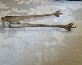Sterling &gold wash tongs Durgin