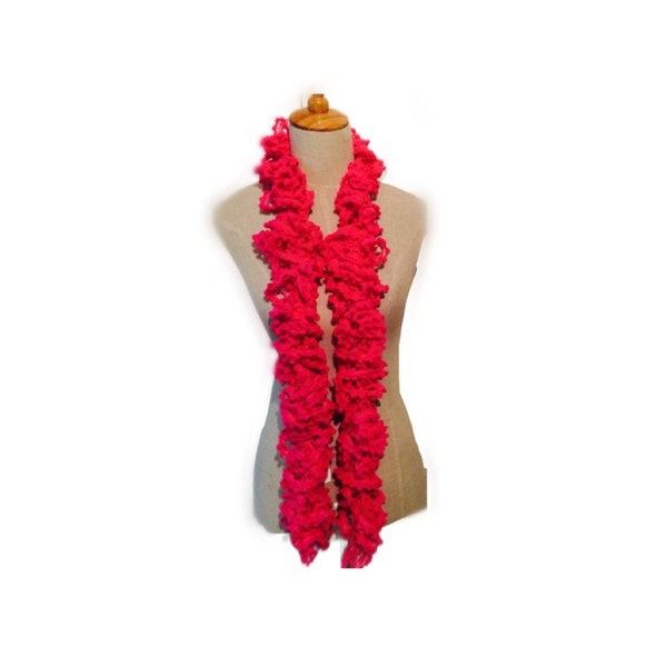 Fuchsia or hot pink Flamenco Scarf