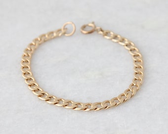 Chunky gold bracelet • Gold link bracelet • Gold chain bracelet • Gifts for her