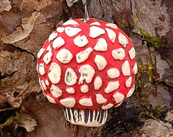 Mushroom Ornament - Amanita- small baby