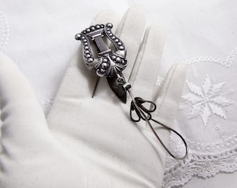 Presilha Chatelaine para Tricotadores, Chatelaine Prateado, Ferramenta para Bordado