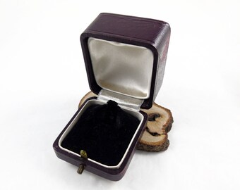 Ring Box, Leather Ring Box, Engagement Ring Box, Wedding Ring Box, Vintage Ring Box, Brown Ring Box, Ring Gift Box