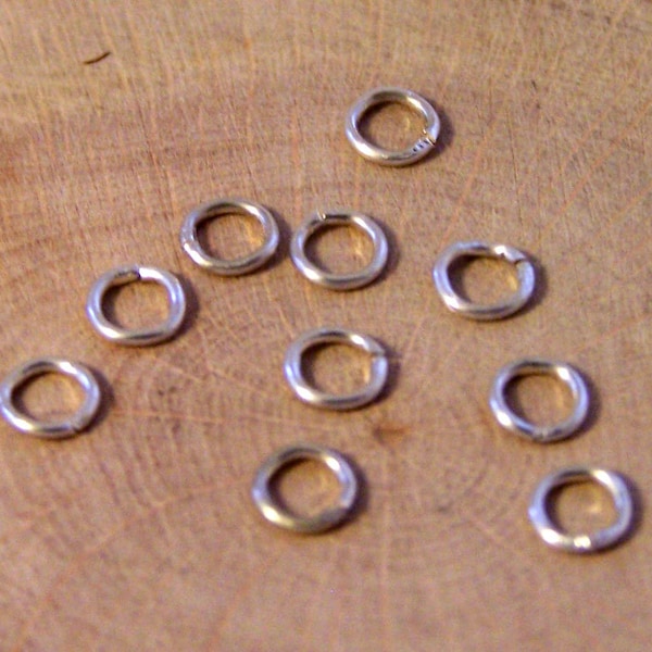 Recycled Sterling Silver Findings, 4mm Jump rings x 10, Silver Jumprings , Ethical Jump rings, Jewellery Findings, Recycled Silver Findings