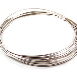 Fio D de 2,5 mm x 1,25 mm 1/2 duro, fio de prata esterlina reciclada, 1/4 metro, fio D de prata de 2,5 mm x 1,25 mm, fio de prata meio duro