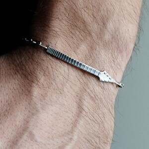 Guitar Player Bracelet, Musician Electric Guitar Jewelry Gift, Music Lover Rock Metal Band Jewelry, Bracelet for Guitarist