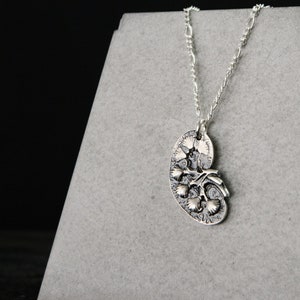 Kidney Necklace Medical Science Kidney Jewelry Doctor Nurse Medical Graduation Anatomy Jewelry Gift