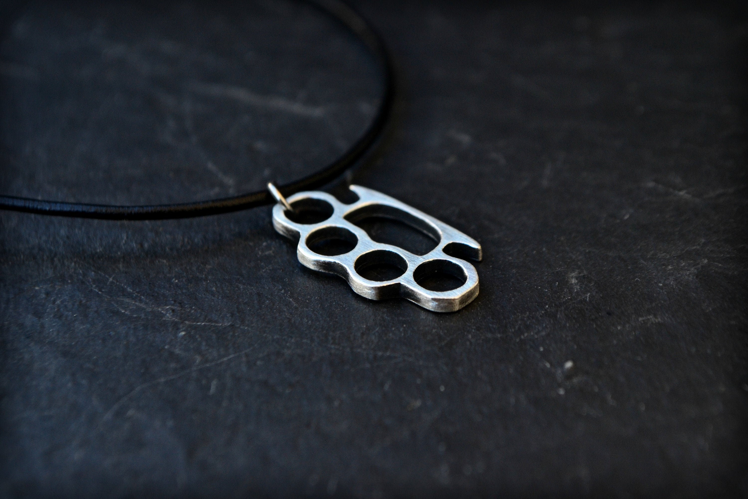 Brass Knuckles Necklace -  Canada