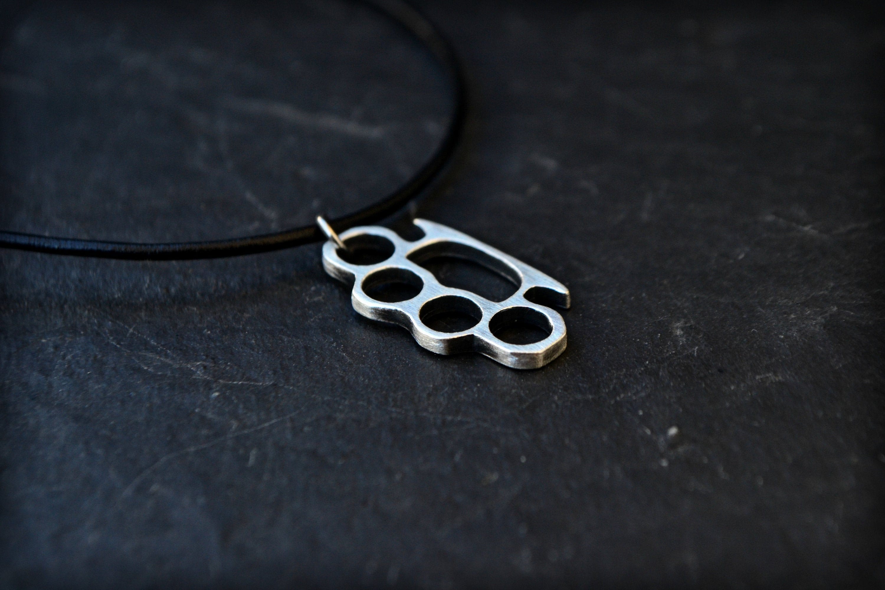 Brass Knuckles Necklace -  Canada