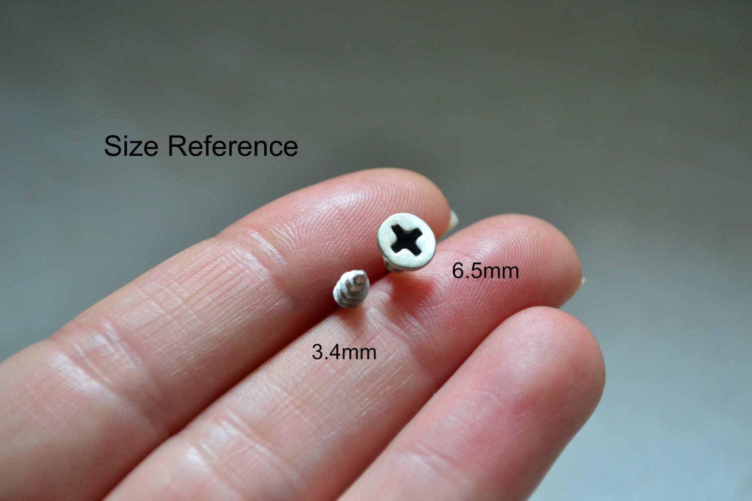 Screw Post Earrings Unisex Phillips Screw Stud Earrings Etsy