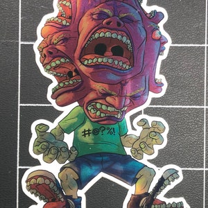 Not Enough Mouths To Scream It Out - mirror sticker