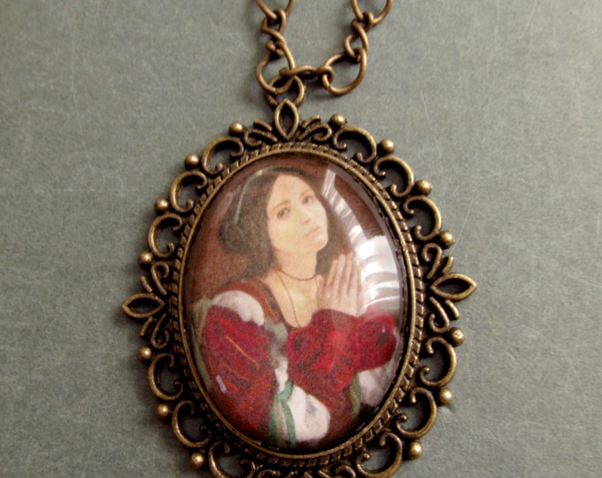 CLOSING SALE Renaissance Art Pendant Pre Raphaelite Original Digital ...