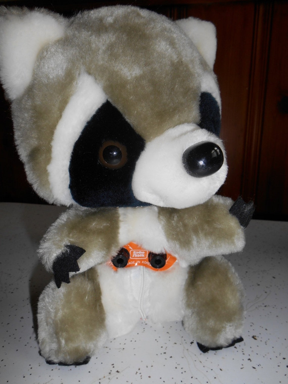 Vintage 80's Stuffed Raccoon Radio Plush Novelty Toy AM Etsy
