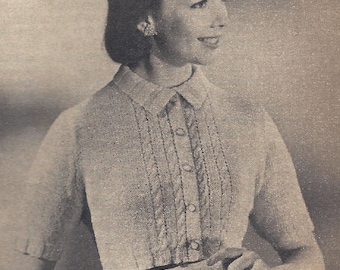 Cabled Curaco/Bolero Knitting Pattern PDF |  Digital Download | cape Pattern | shawl | jacket