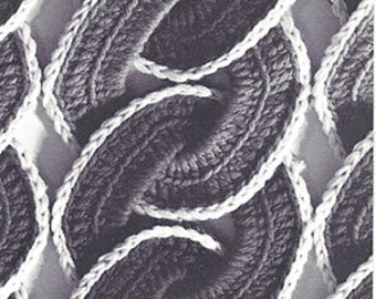 Mid-Century Modern Circle Crocheted Afghan Pattern | Circle Afghan Pattern | Crochet Afghan Pattern | Digital Download