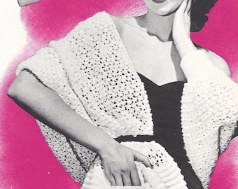 Cuff'n Pocket Stole Crochet Pattern PDF Afghan Pattern | Circle scarf Pattern | Crochet shawl Pattern | Digital Download