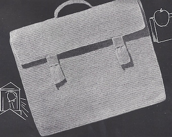 Bookbag/Briefcase Crochet Pattern