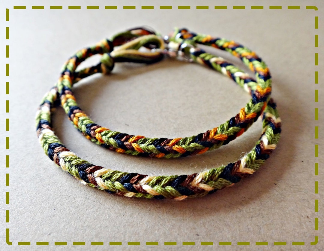 Handmade Military Camouflage Camo Inspired Couples Bracelets Friendship