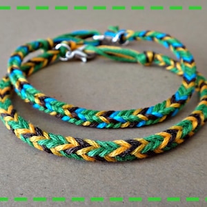 Handmade Ninja Turtles Inspired Color Junior Kids Friendship Bracelet Couple Bracelets Set of 2