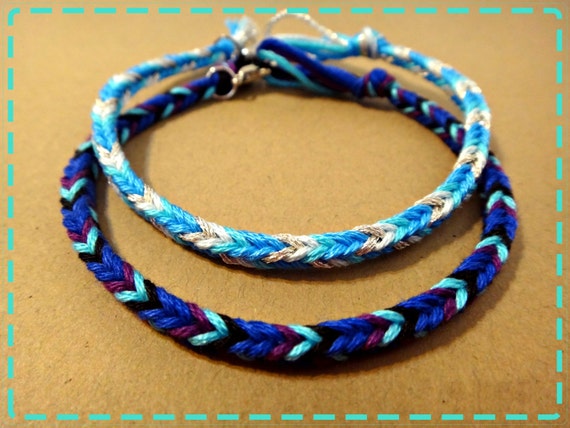 Handmade Braided Friendship Bracelet Set, BFF Matching Bracelets