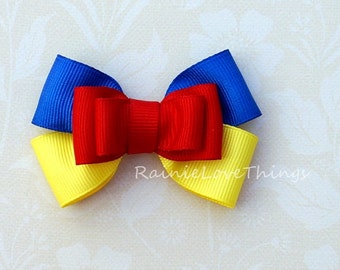 Snow White Mini Hair Bow Hair Clip Princess Girl