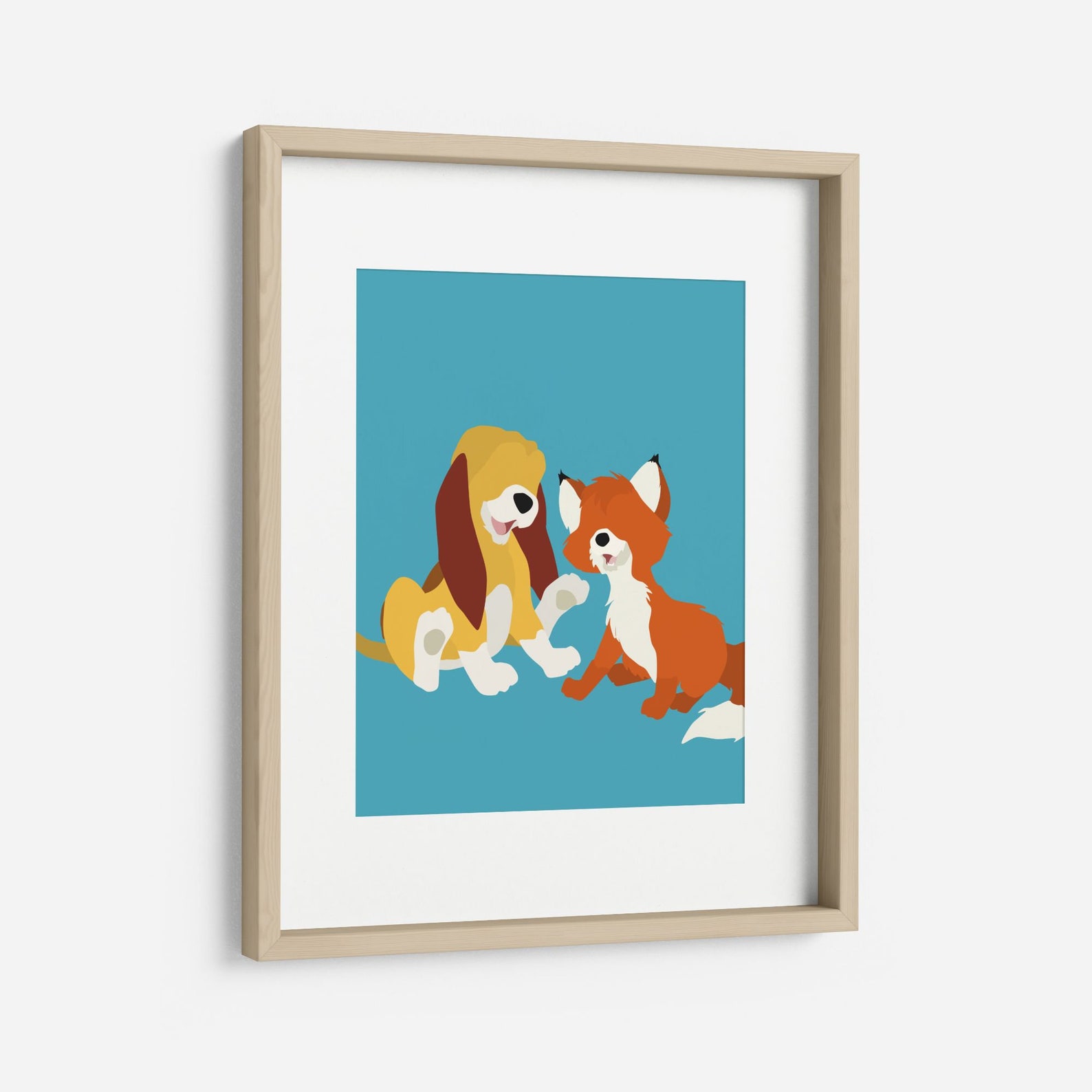 Fox and the Hound Minimalist Poster Disney Disney Poster ...