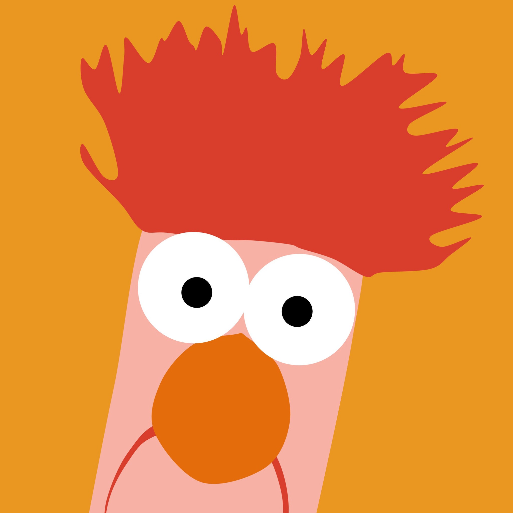 Beaker Muppet Poster Etsy
