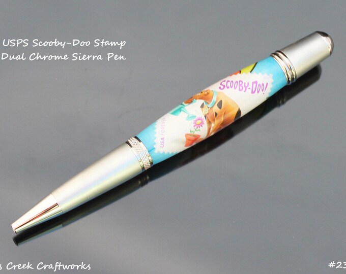 Handturned Scoobydoo USPS Stamp Dual Chrome Sierra Pen Etsy