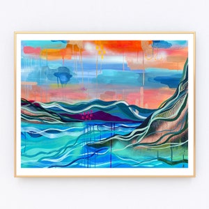 Sisu- Fine Art Print- Abstract Modern Landscape - Norway