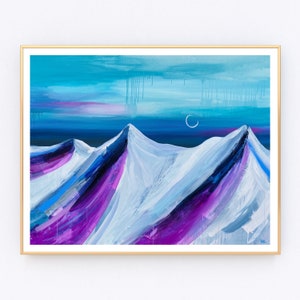 On The Slopes - Fine Art Print- Mountain Artwork - Oregon - Washington - Casacades