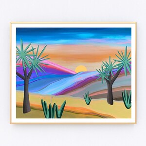 Joshua Jazz- Fine Art Print- Joshua Tree Desert California- colorful landscape