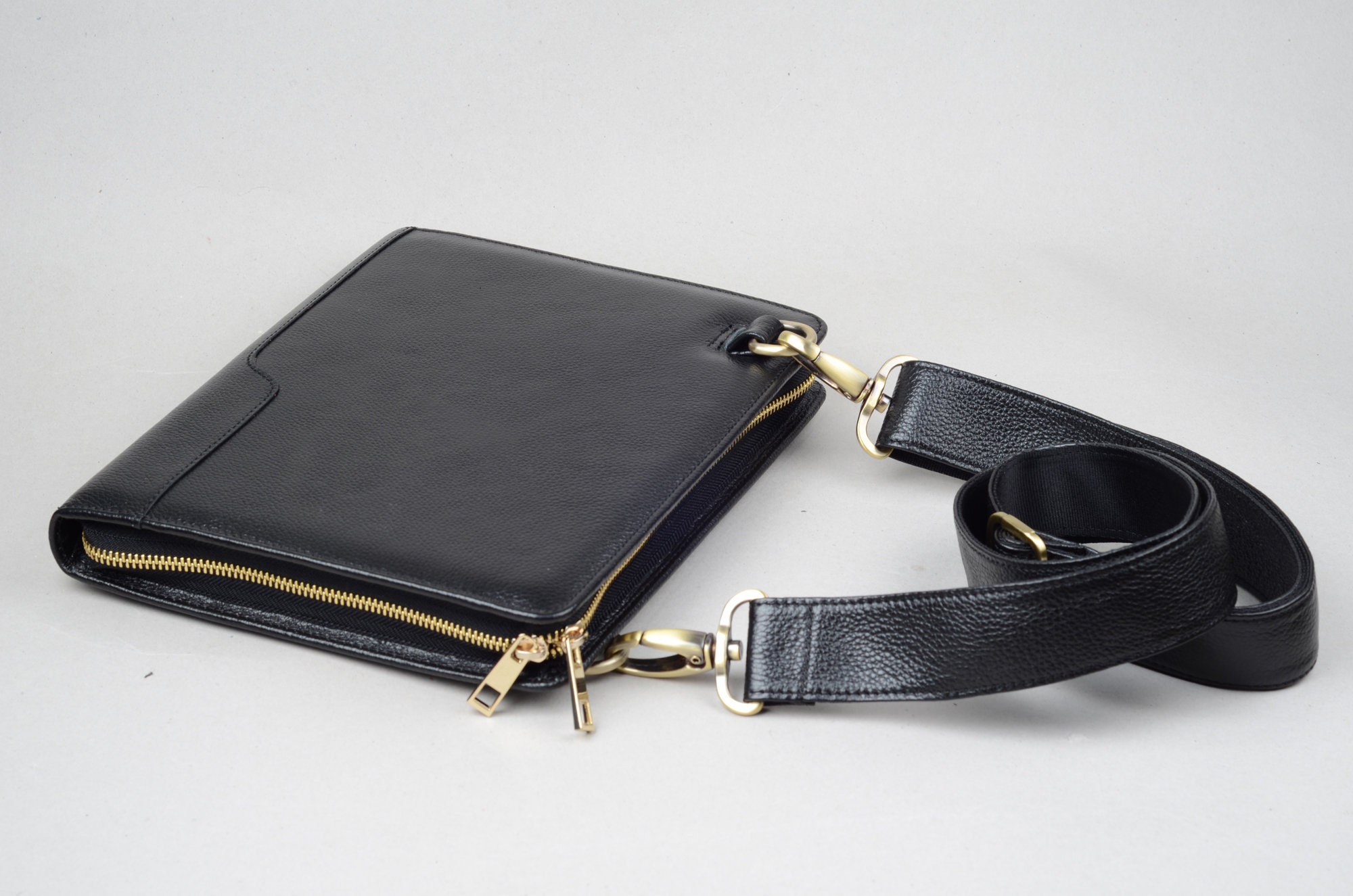 Premium Portfolio With Shoulder Strap, for iPad and MacBook | iCarryalls  Leather Fashion