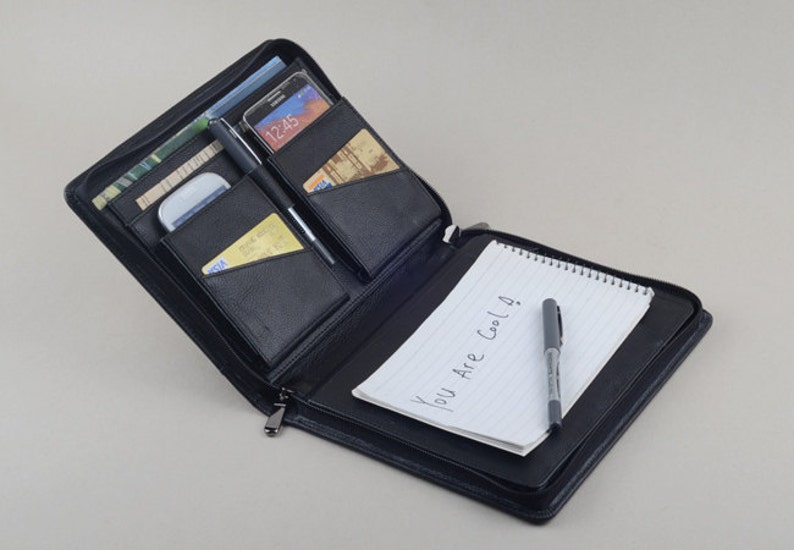 Ipad Pro 9.7 Pro 10.5 Black Leather Carrying Folio Case With - Etsy