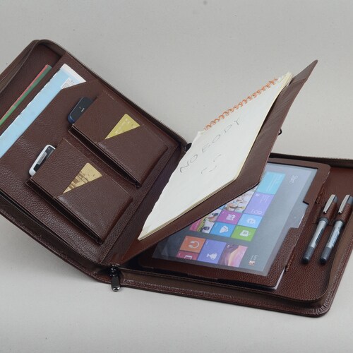 Coffee Microsoft Surface Zipper Briefcase With Surface Pro - Etsy