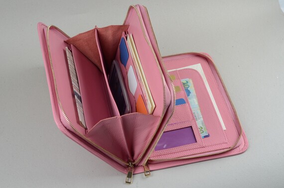 Pink Mini iPad Clutch With Handle With Mini iPad Holder for