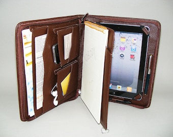 Leather iPad Pro Portfolio Case: A4 Notepad Holder