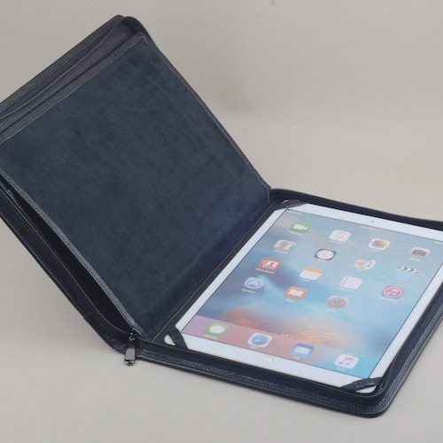 Ipad Pro Leather Portfolio Case With A4 Size Notepad Etsy