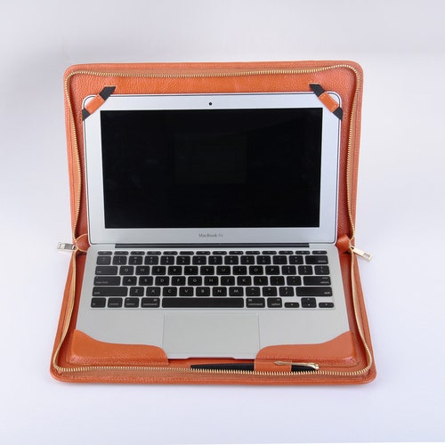 Apple Macbook Air Leather Sleeve Carrying Business Etsy